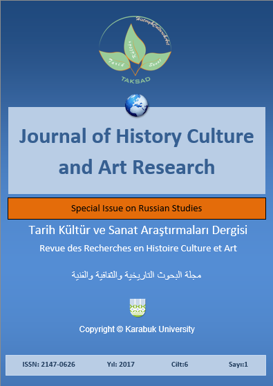 					Cilt 6 Sayı 5 (2017): Journal of History Culture and Art Research 6(5) (Special Issue on Russian Studies) Gör
				